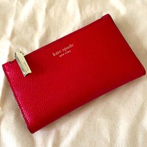 Red Kate Spade Small Wallet